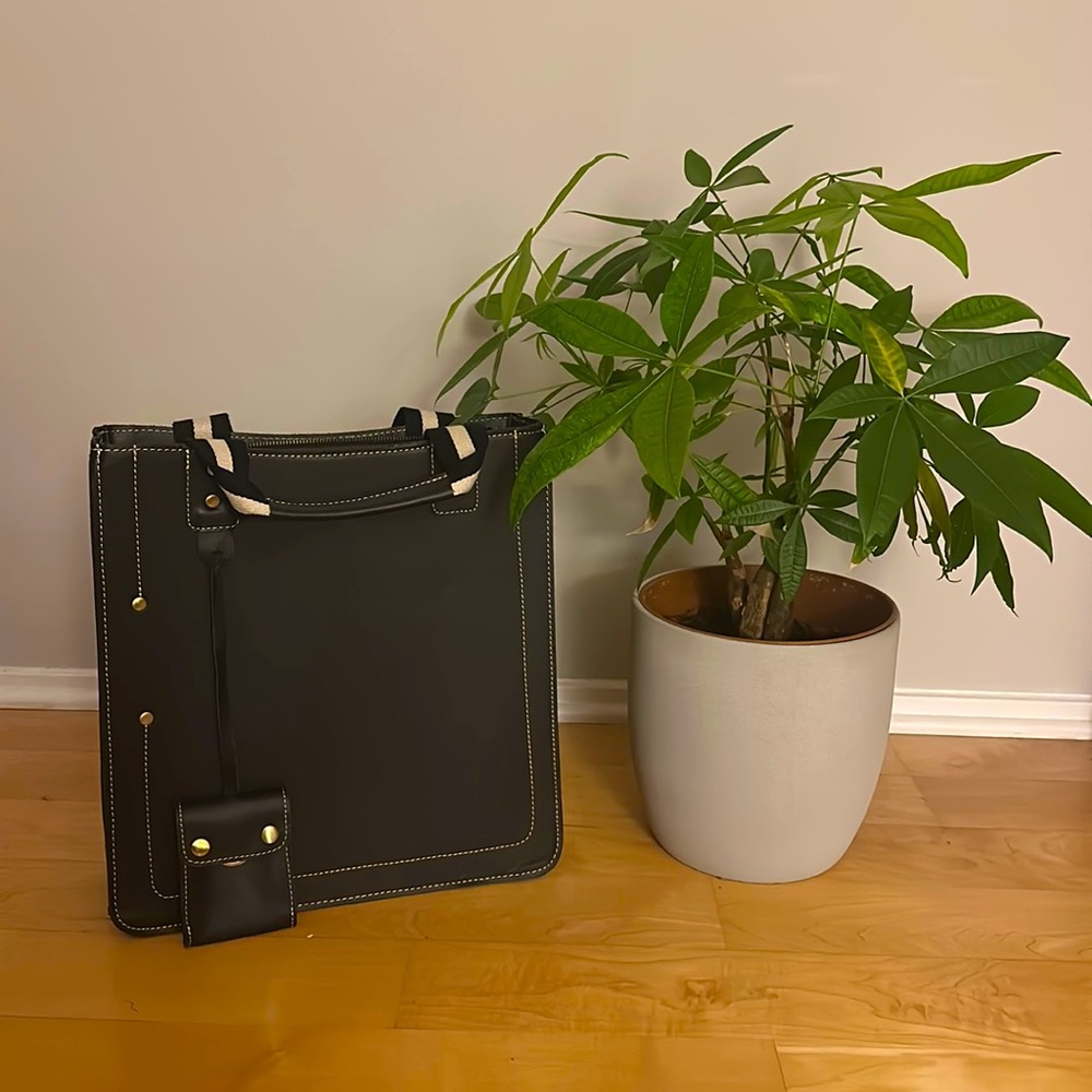 Ameri Leather Computer Bag With Handles & Strap